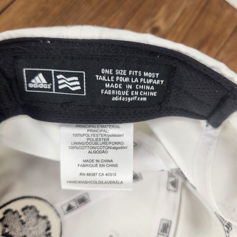 Adidas Oak Tree Est 1917 Strapback Hat Cap White Golf Tennis Athletic Outdoors - Picture 10 of 12